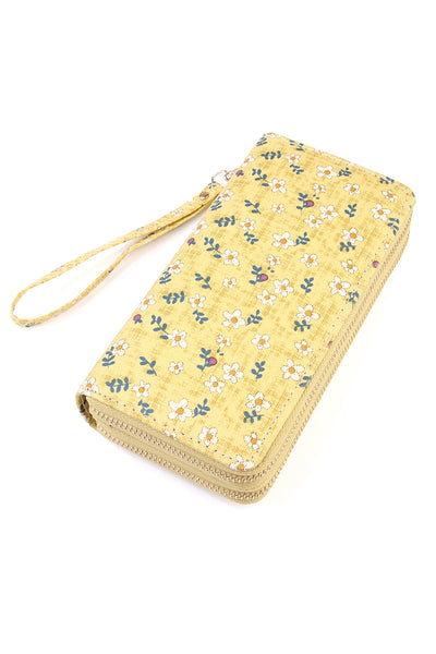 FLORAL DOUBLE ZIPPER WALLET