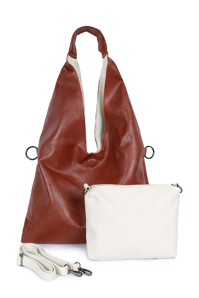 HOBO LEATHER BAG AND POUCH