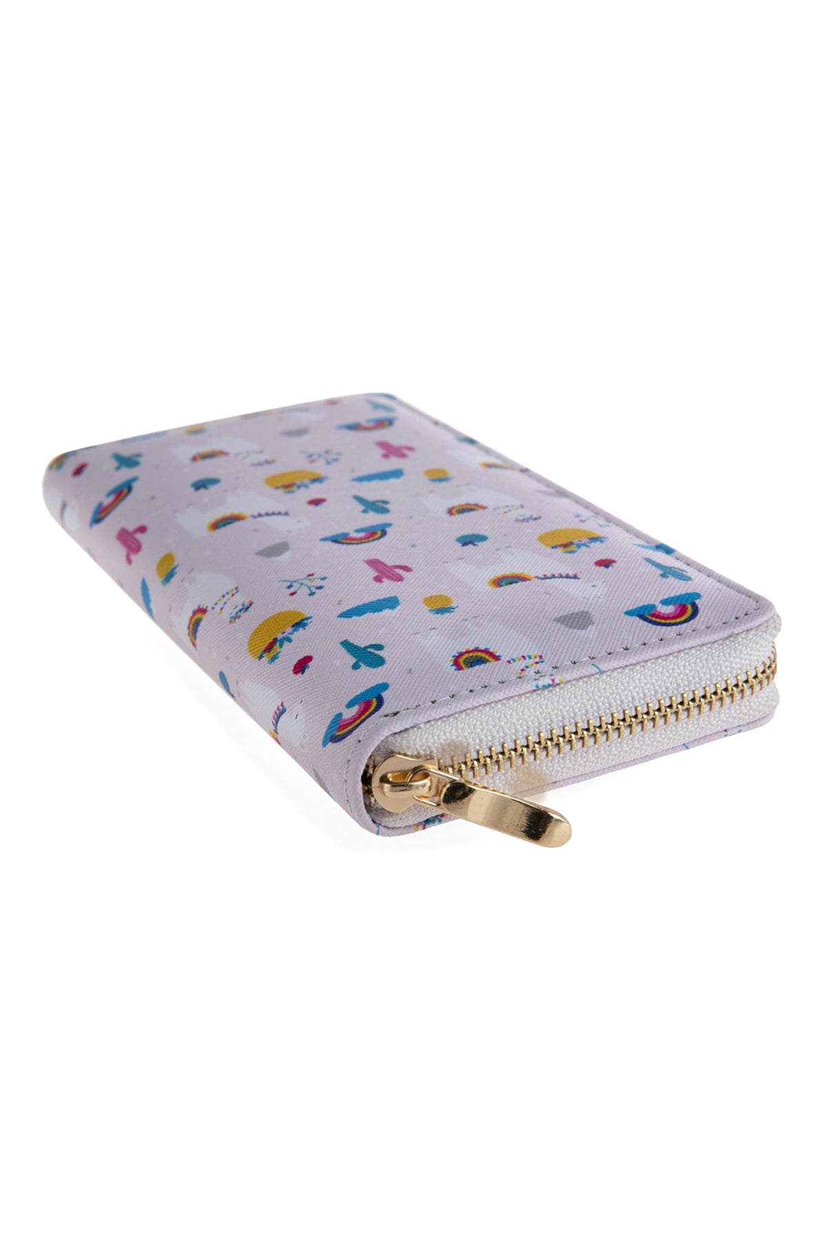 LLAMA PRINTED ZIPPER WALLET
