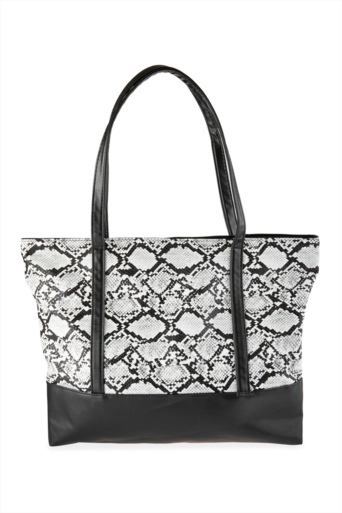 GRAY SNAKE SKIN PRINTED TOTE BAG/6PCS (NOW $3.00 ONLY!)