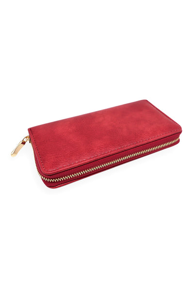SMOKE PRINT ZIPPER WALLET
