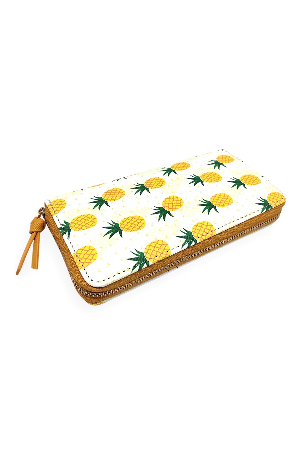 PINEAPPLE PRINT ZIPPER WALLET