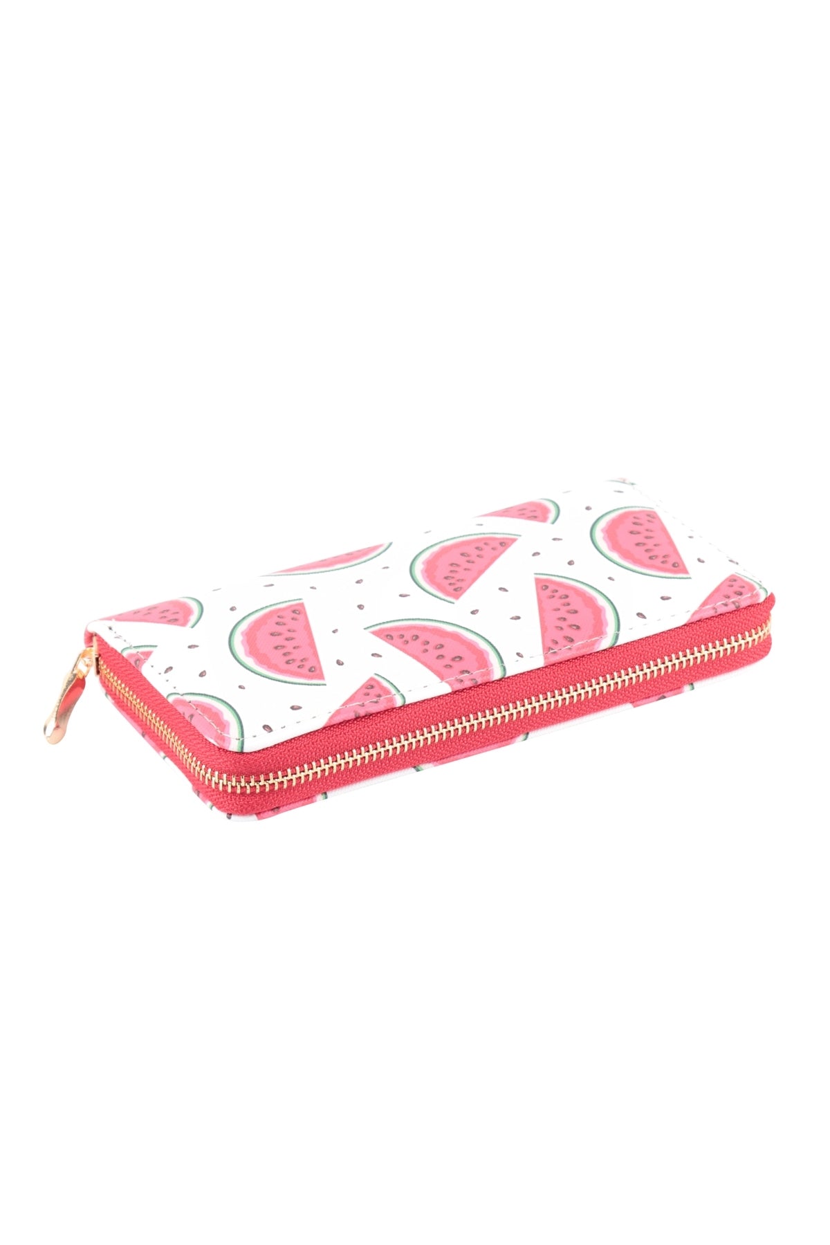 WATERMELON PRINT ZIPPER WALLET