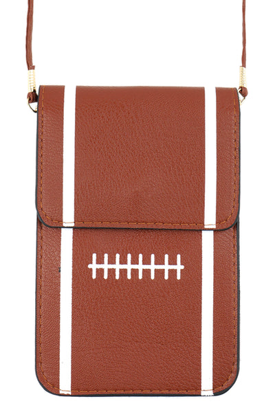 SPORTS GAMEDAY CELLPHONE TRANSPARENT CROSSBODY BAG