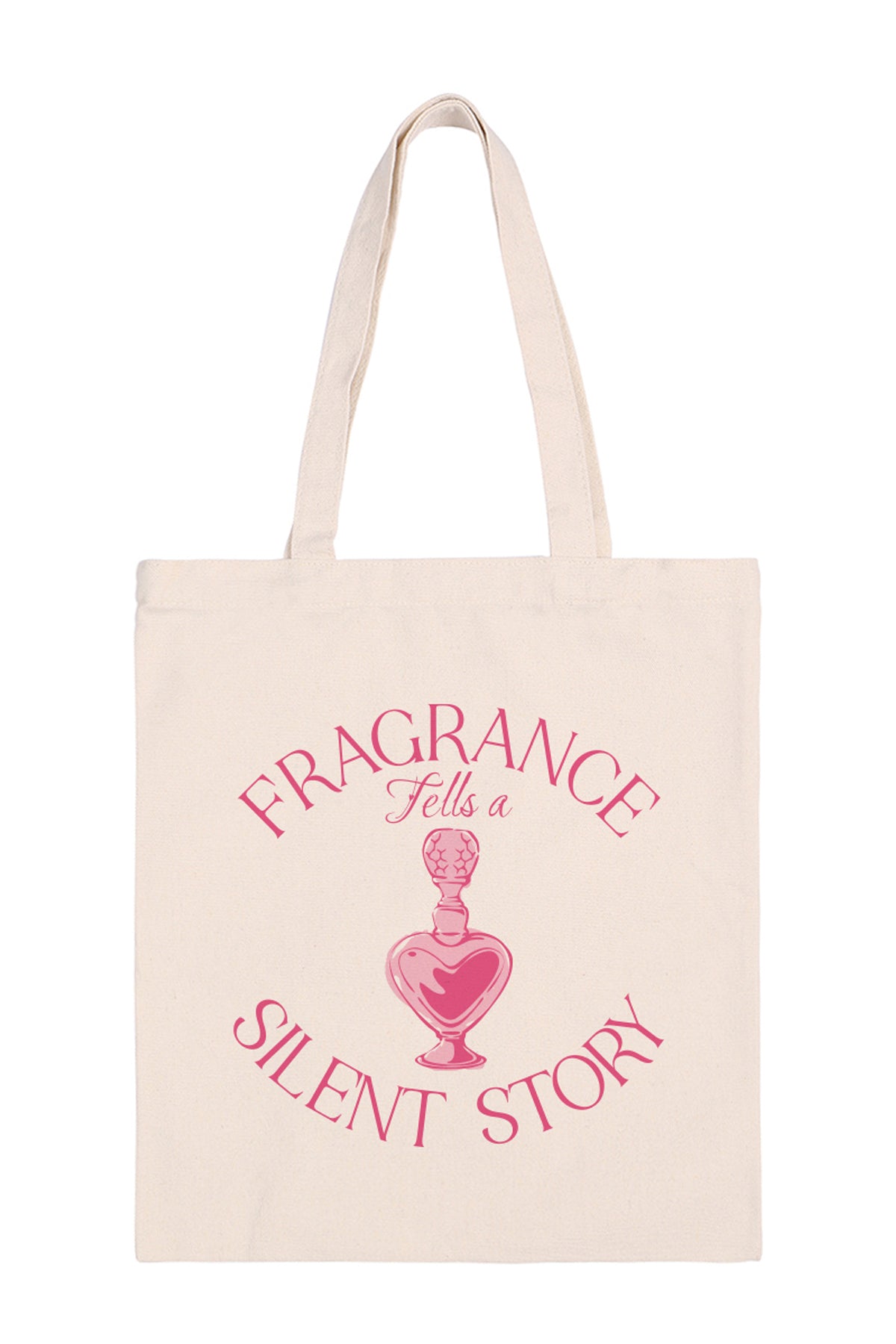 FRAGRANCE TELLS A SILENT STORY MINIMALIST FASHION TOTE BAG