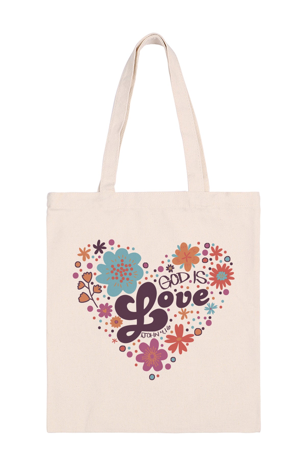 GOD IS LOVE MINIMALIST FASHION TOTE BAG