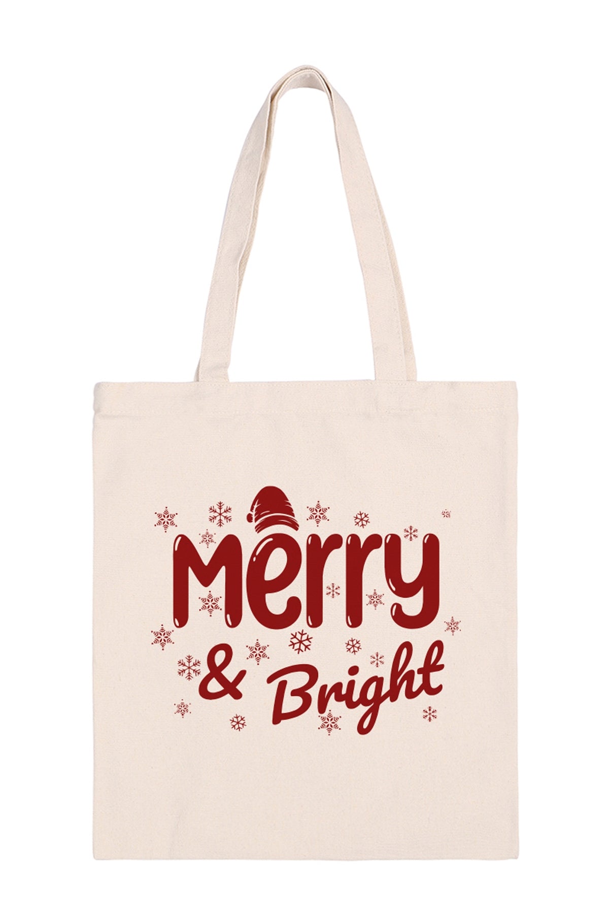 MERRY AND BRIGHT MINIMALIST FASHION TOTE BAG