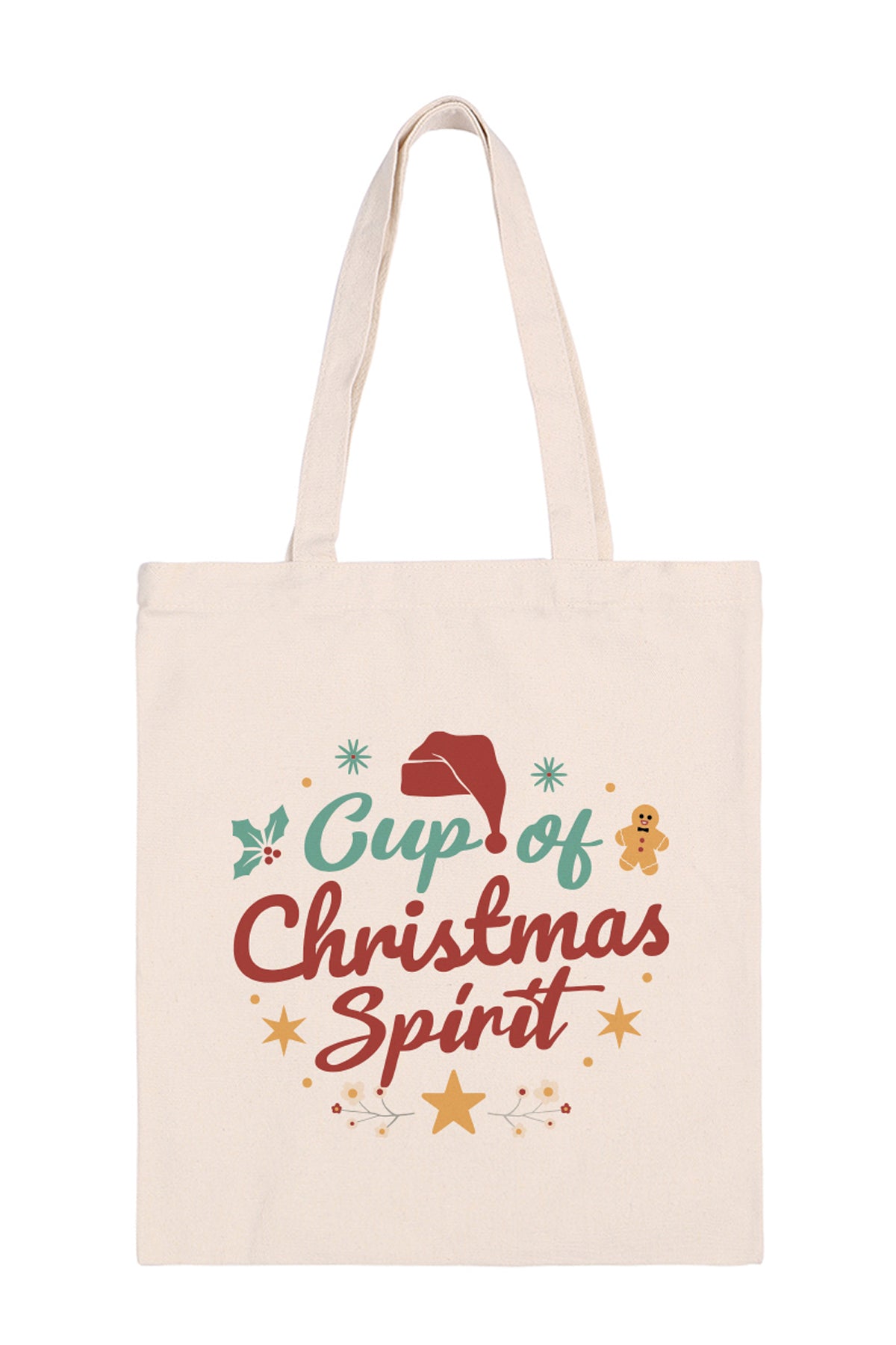 CUP OF CHRISTMAS SPIRIT MINIMALIST FASHION TOTE BAG