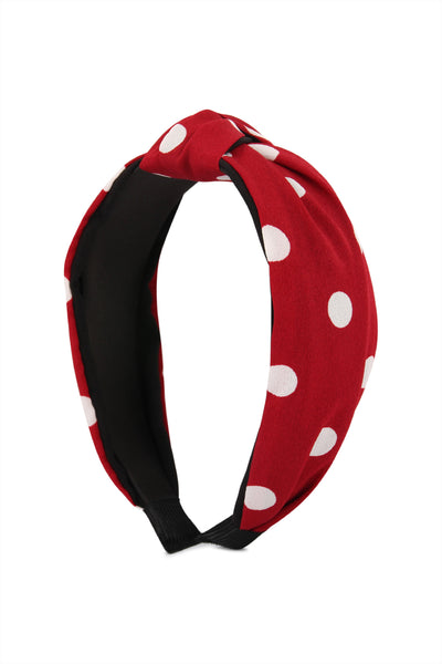 POLKA DOTS TIED HAIR BAND