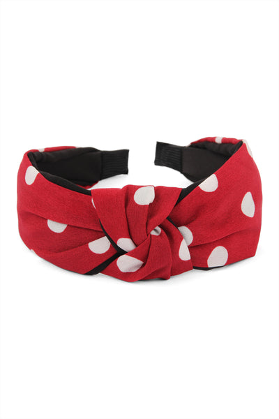 POLKA DOTS TIED HAIR BAND