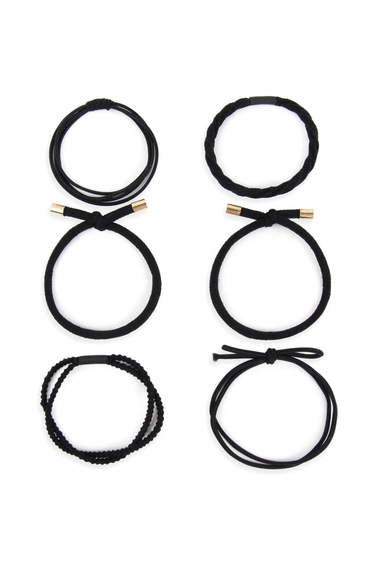 MIXED STRETCH PONYTAIL SET/6SETS