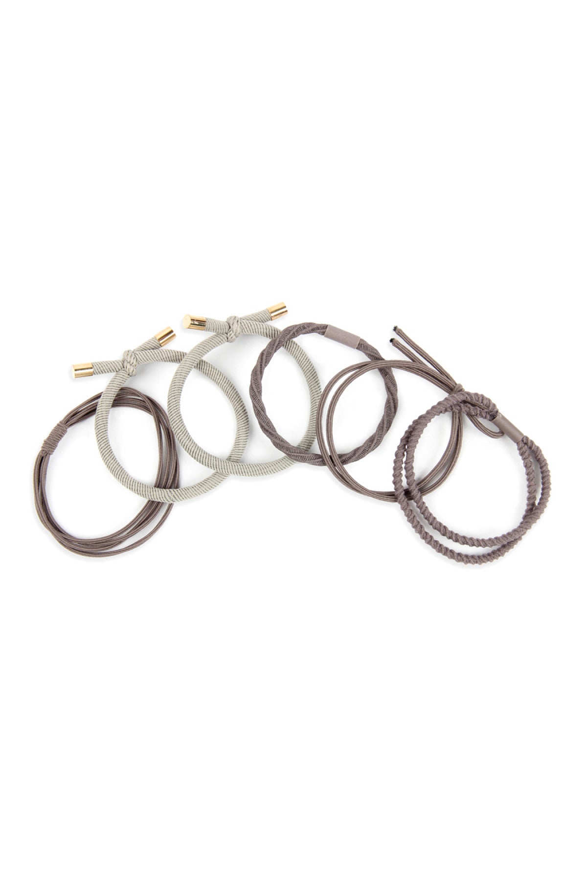 MIXED STRETCH PONYTAIL SET/6SETS