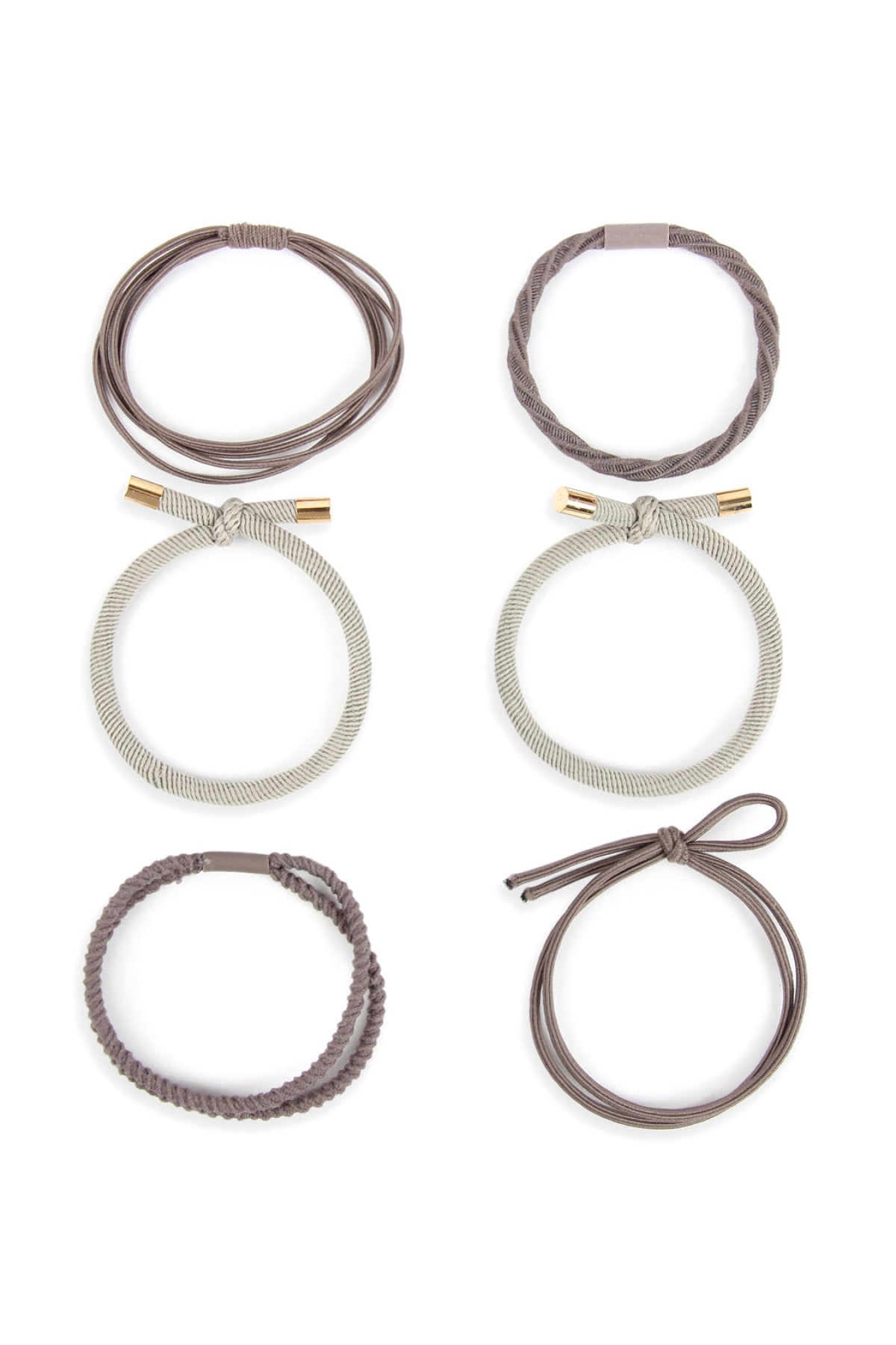 MIXED STRETCH PONYTAIL SET/6SETS