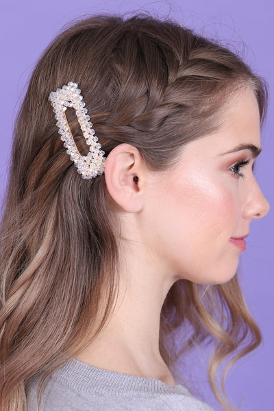 PEARL AND GLASS BEADS HAIR PIN SET/6SETS (NOW $1.75 ONLY!)