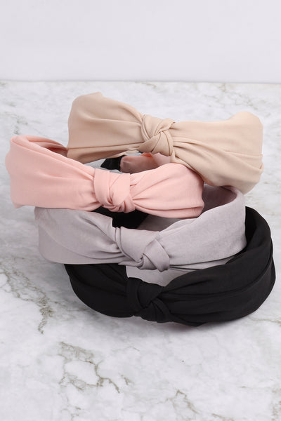KNOTTED FABRIC COATED HEAD BAND