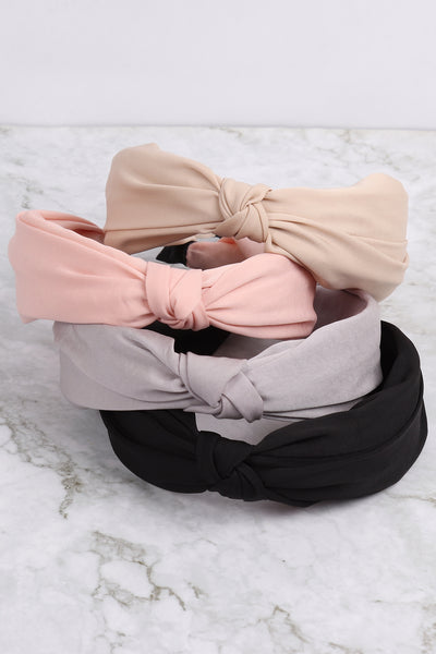 KNOTTED FABRIC COATED HEAD BAND