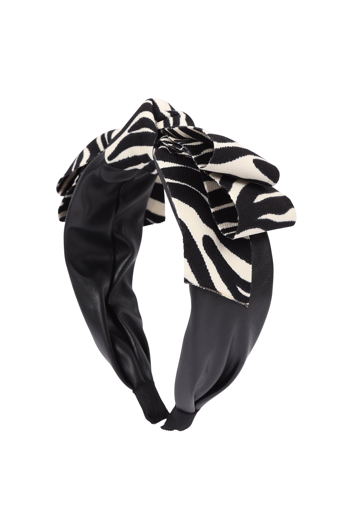 ZEBRA PRINT RIBBON HEAD BAND