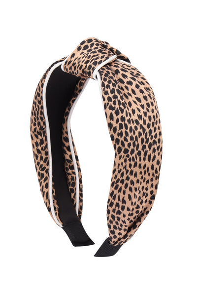 ANIMAL PRINT KNOTTED HEADBAND