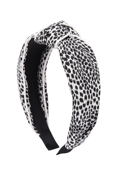 ANIMAL PRINT KNOTTED HEADBAND
