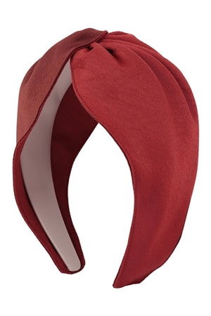 TWO TONE TWISTED FABRIC HEADBAND HAIR ACCESSORIES