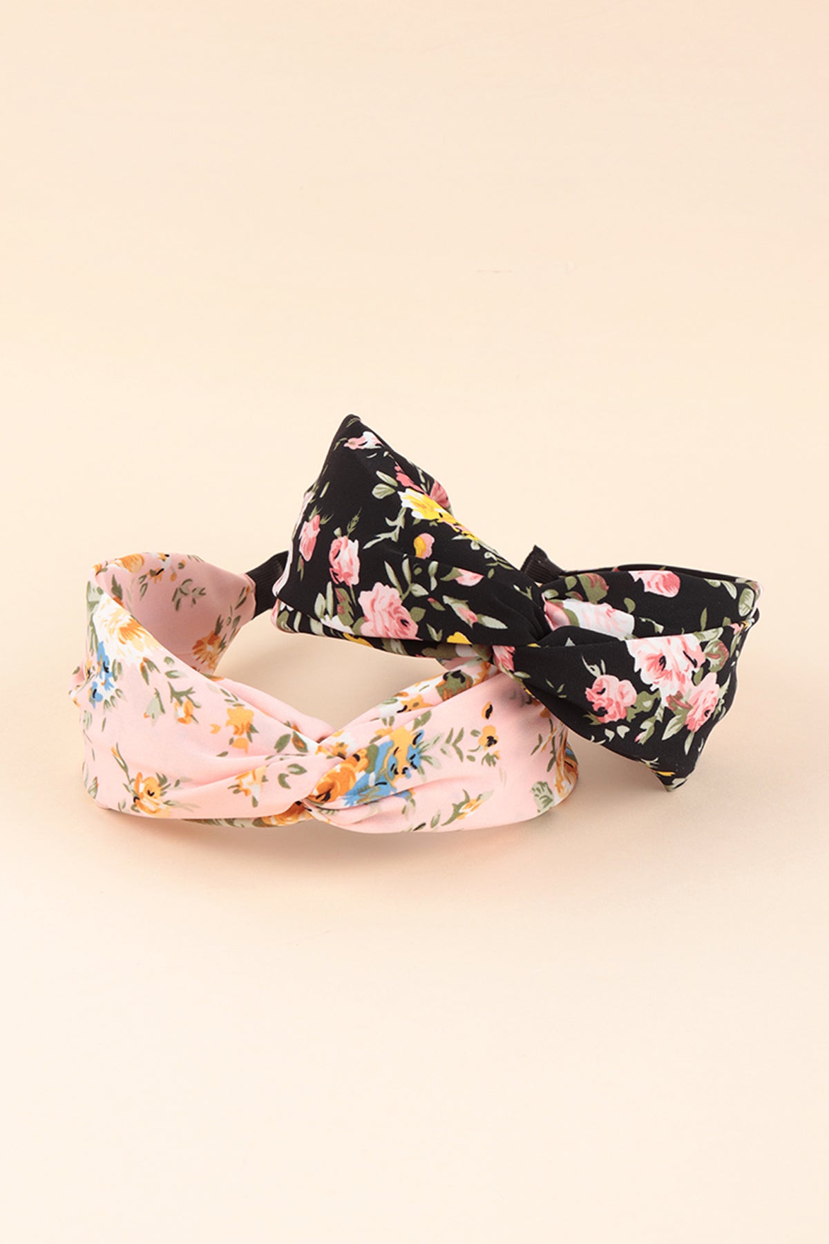 FLOWER PRINT KNOTTED HEADBAND HAIR ACCESSORIES