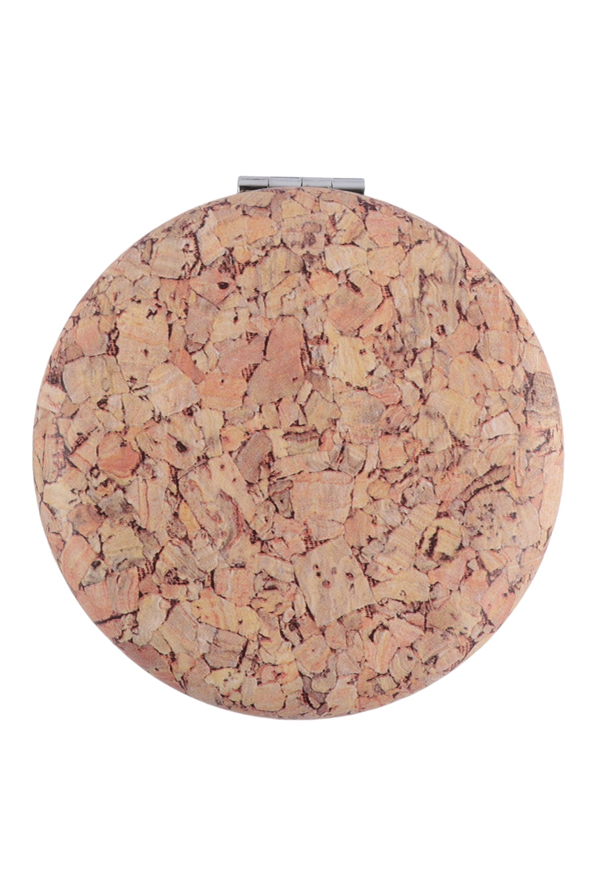 COMPACT MIRROR WOOD PRINT