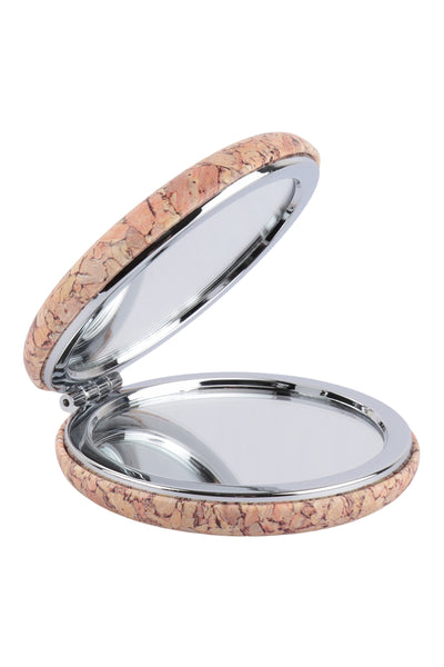 COMPACT MIRROR WOOD PRINT