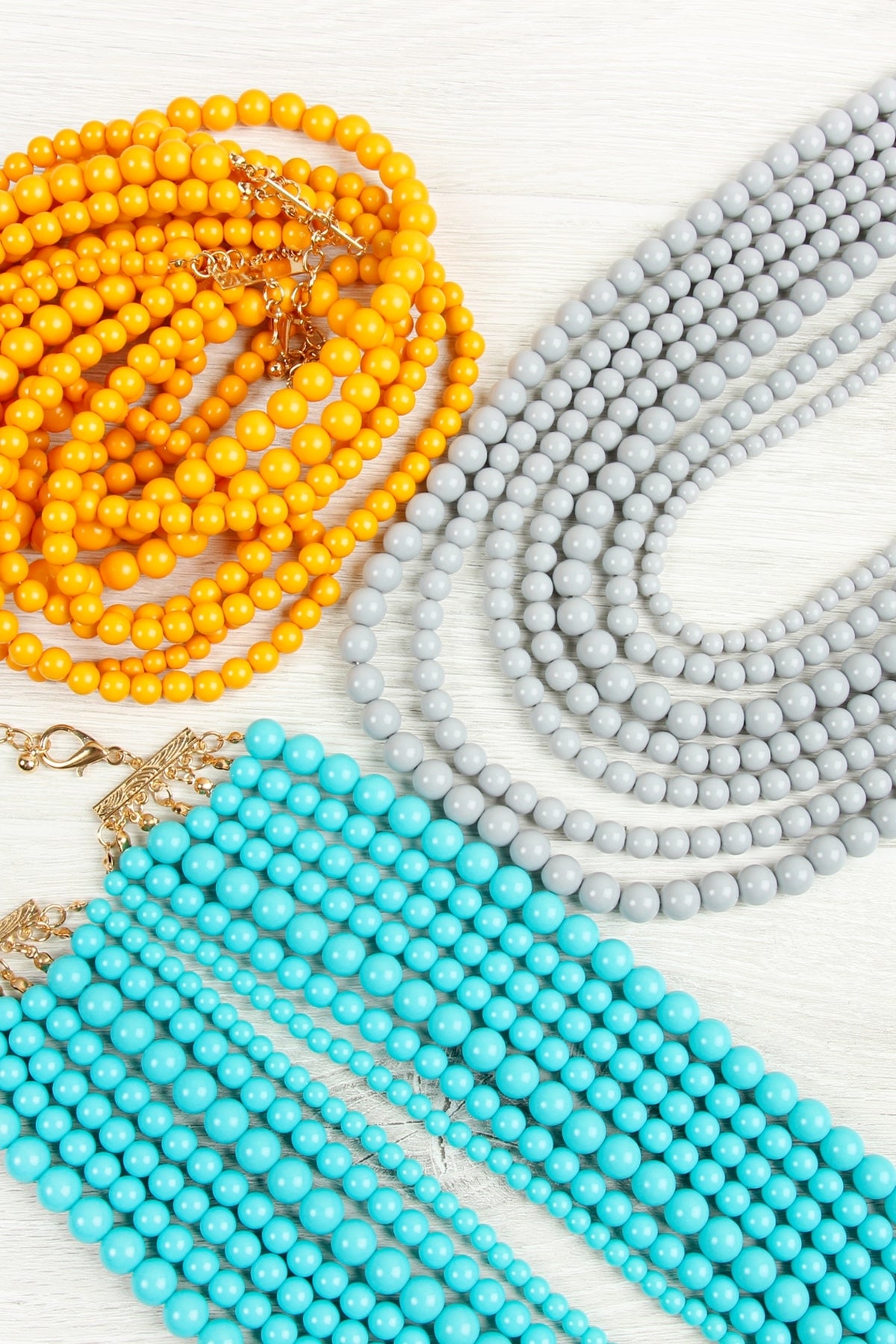 MULTILAYER ACRYLIC NECKLACE & EARRING SET