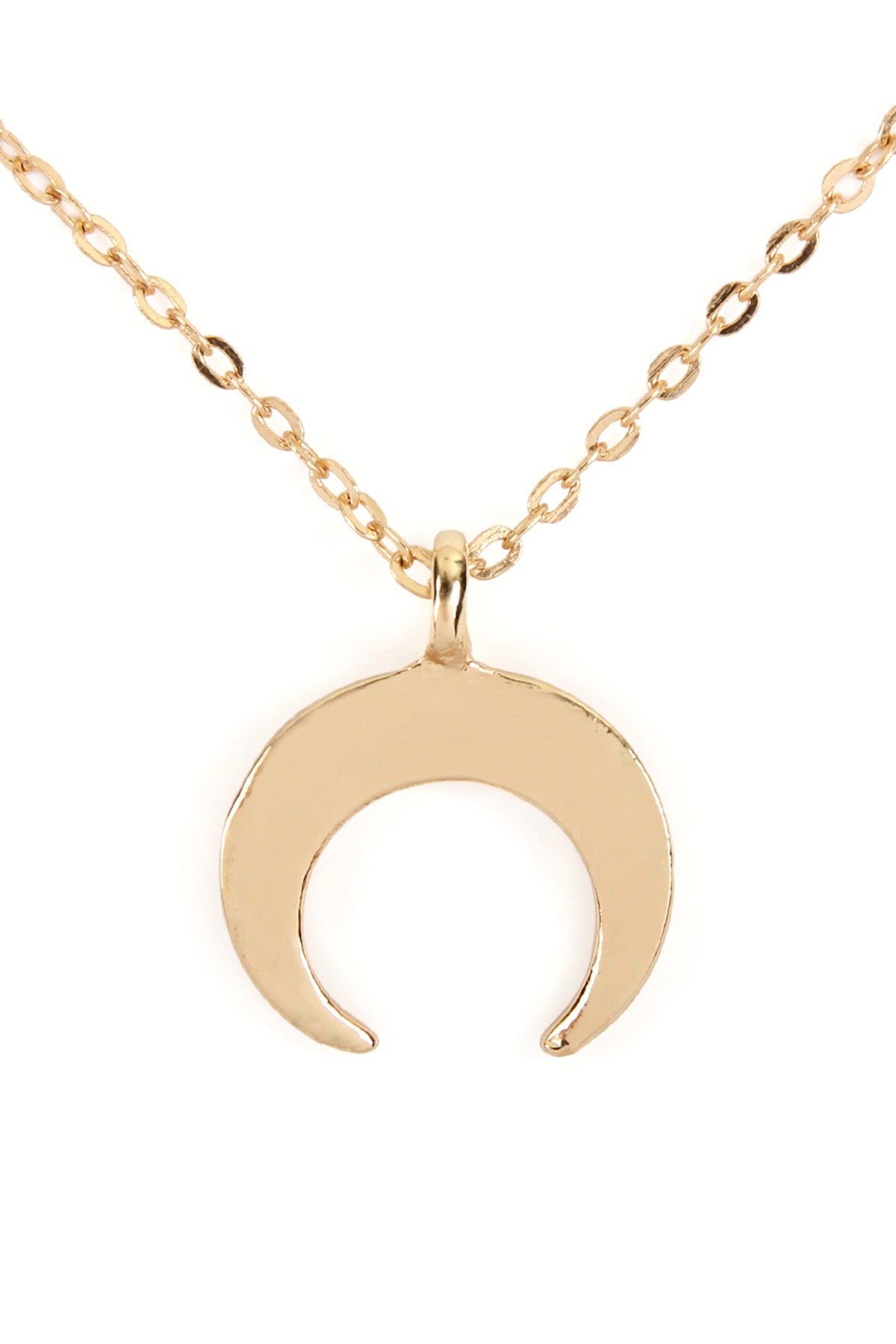 CRESCENT MOON PENDANT NECKLACE