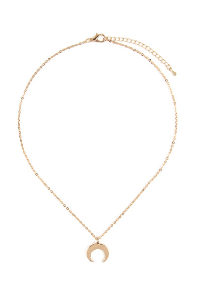 CRESCENT MOON PENDANT NECKLACE