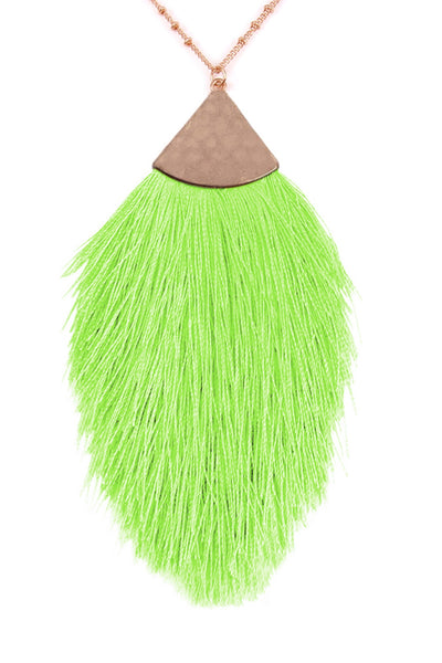 TASSEL PENDANT NECKLACE