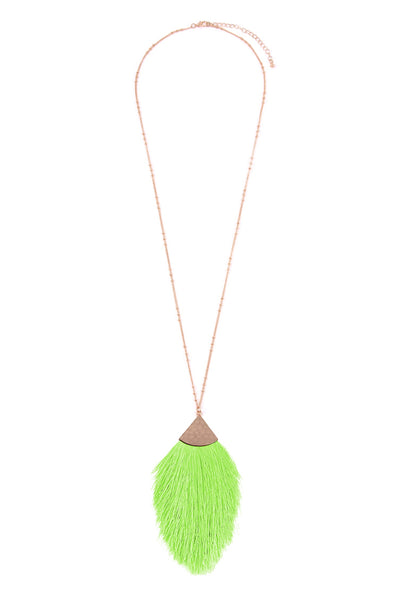 TASSEL PENDANT NECKLACE