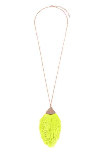 TASSEL PENDANT NECKLACE
