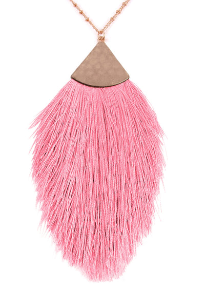 TASSEL PENDANT NECKLACE