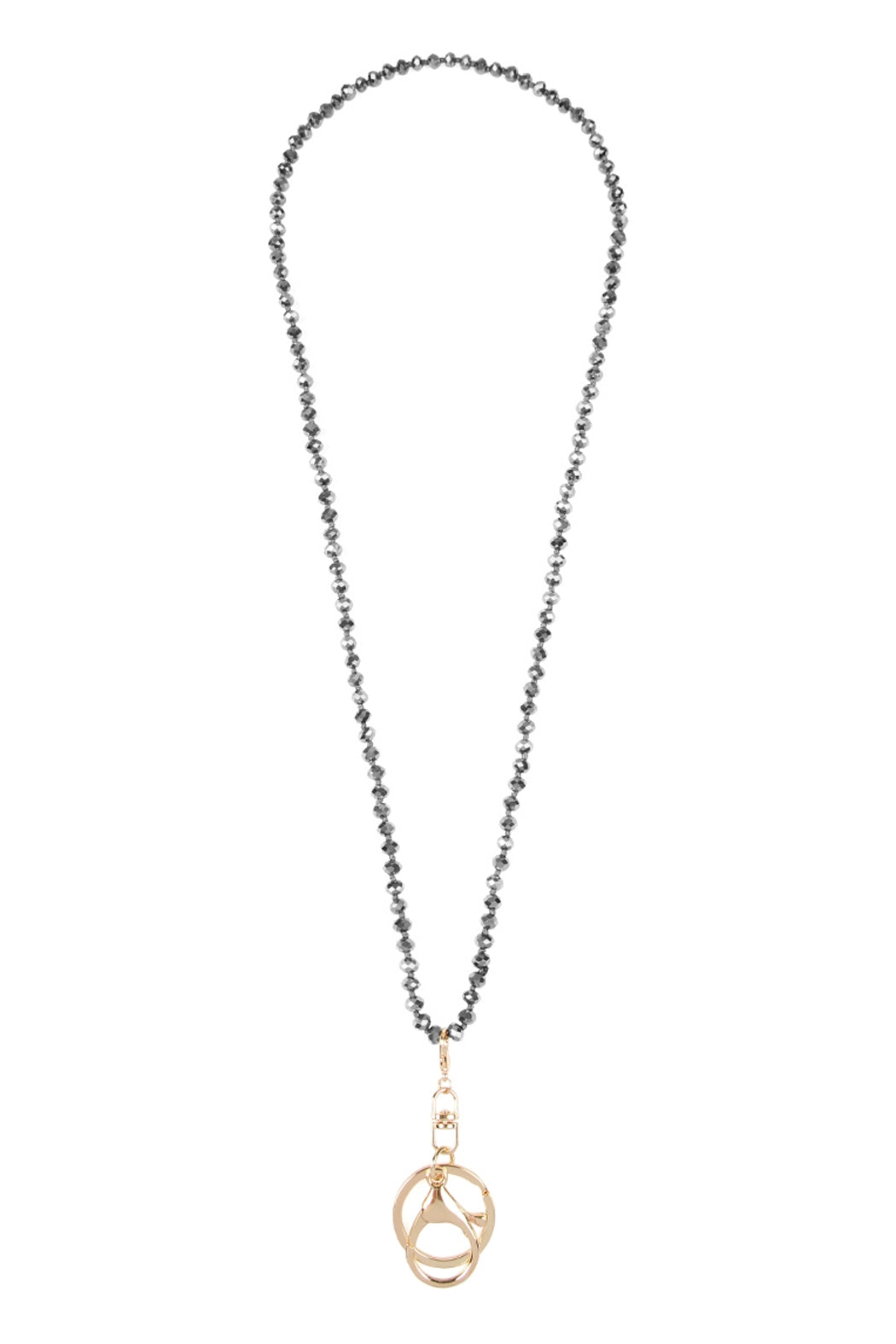 GLASS BEADS LANYARD NECKLACE