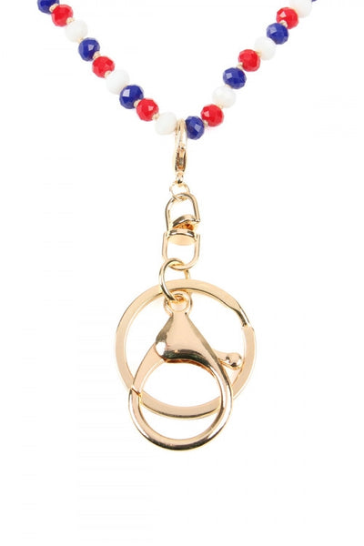 GLASS BEADS LANYARD NECKLACE