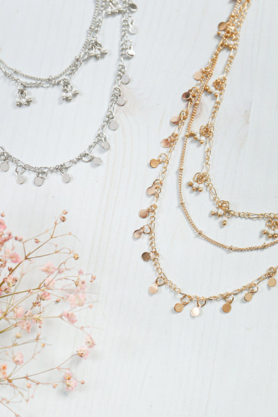 3 LAYERED SMALL CHAIN NECKLACE (NOW $1.00 ONLY!)