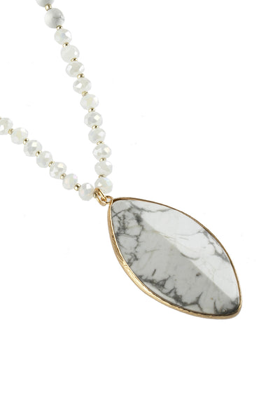 MARQUISE STONE PENDANT NECKLACE (NOW $2.50 ONLY!)