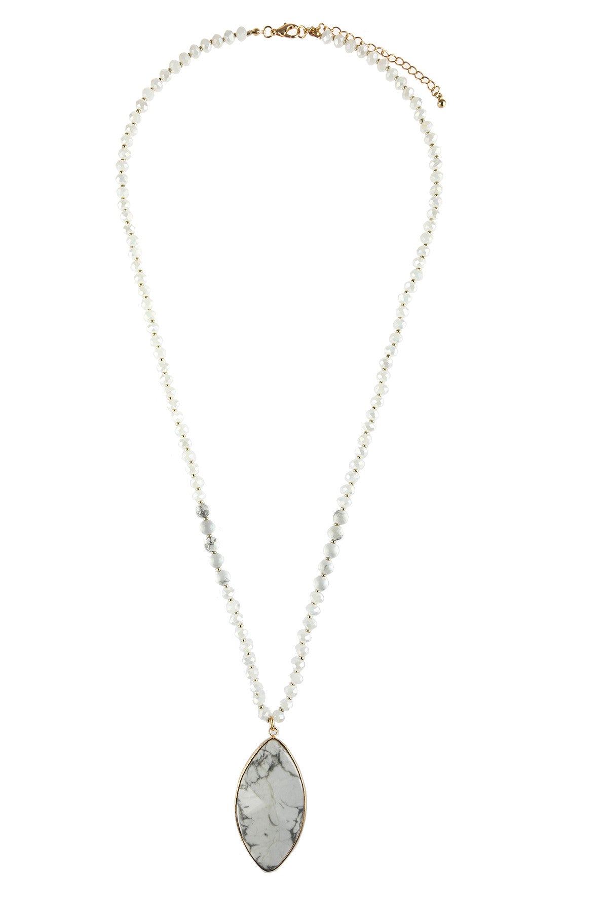 MARQUISE STONE PENDANT NECKLACE (NOW $2.50 ONLY!)