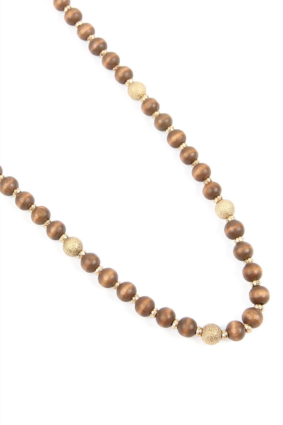 WOOD BEAD NECKLACE (NOW $1.25 ONLY!)