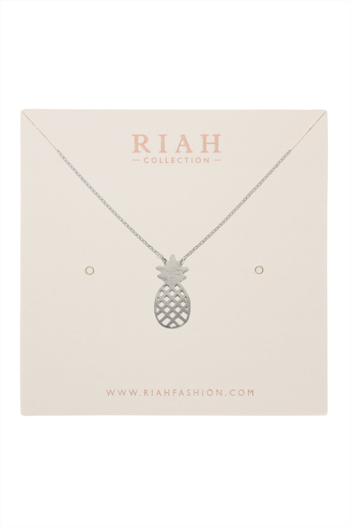 PINEAPPLE CAST PENDANT NECKLACE