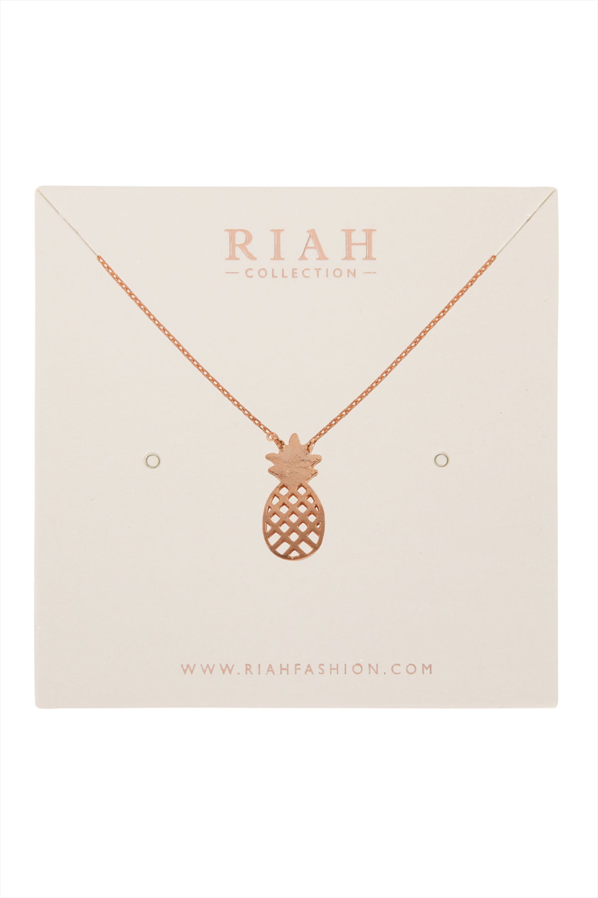 PINEAPPLE CAST PENDANT NECKLACE