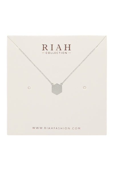 HEXAGON PENDANT NECKLACE