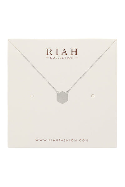 HEXAGON PENDANT NECKLACE