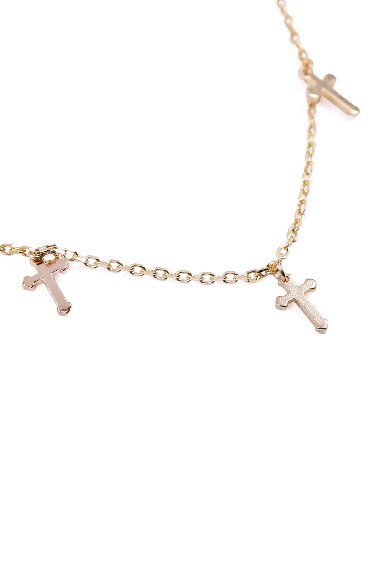 5 DAINTY SMALL CROSS NECKLACE
