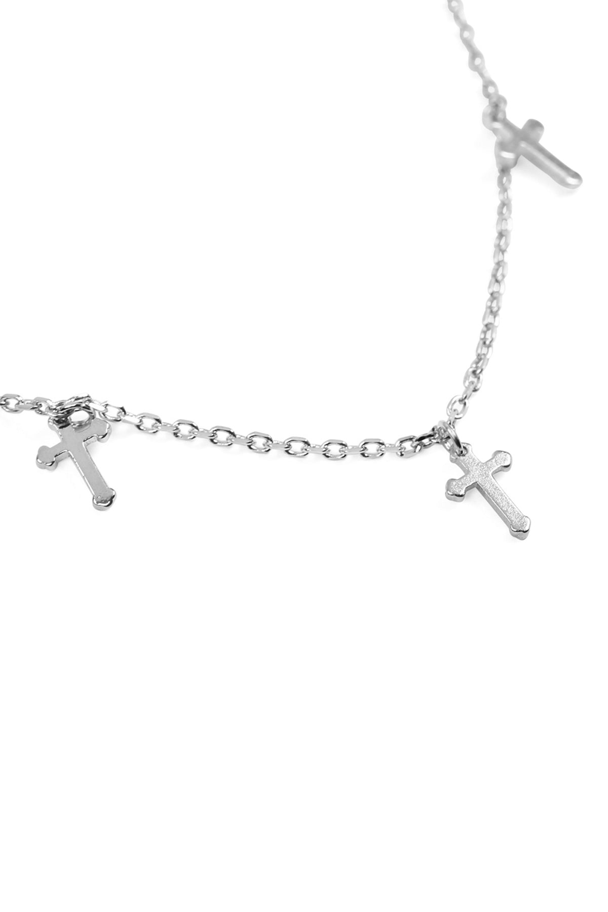 5 DAINTY SMALL CROSS NECKLACE