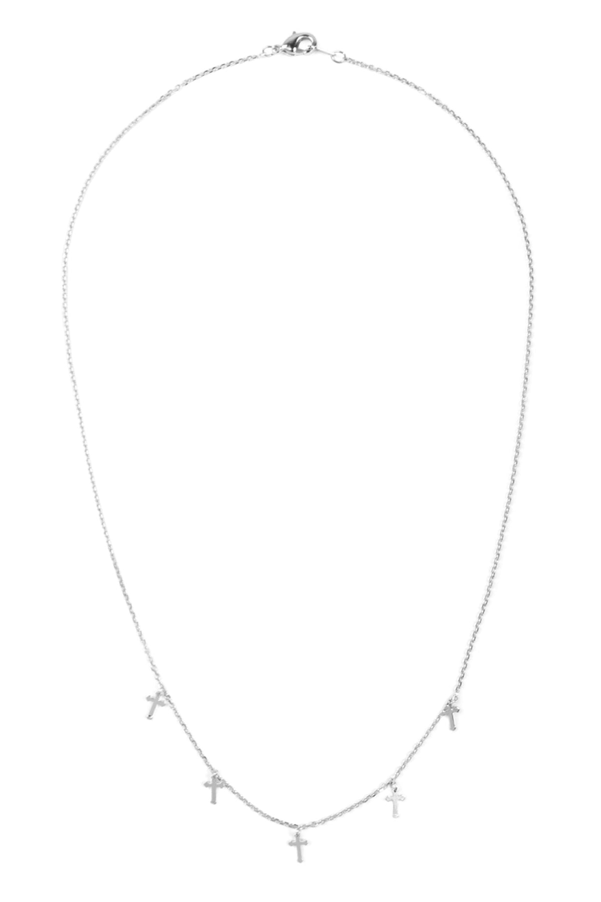5 DAINTY SMALL CROSS NECKLACE