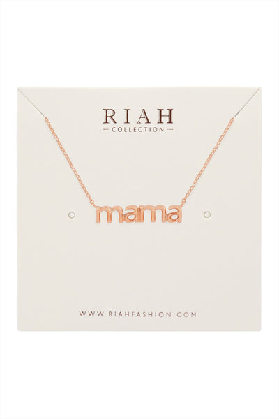MAMA PENDANT NECKLACE