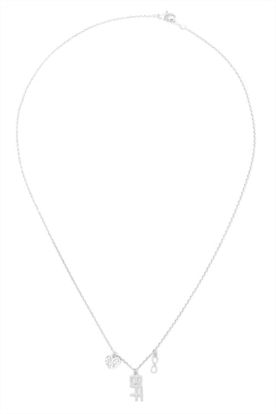 INFINITY HEART BFF CUBIC ZIRCONIA PENDANT NECKLACE