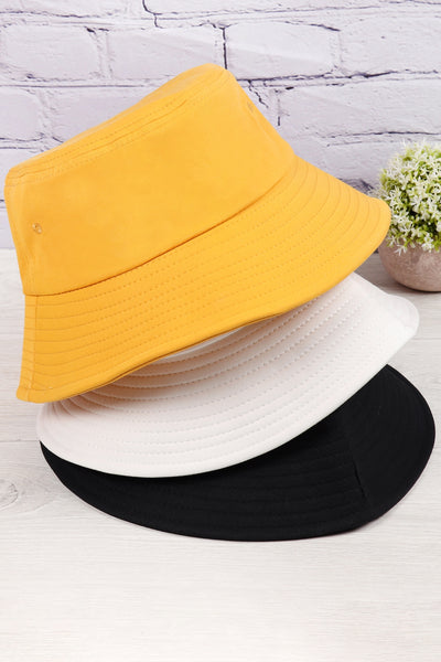 PLAIN BUCKET HAT